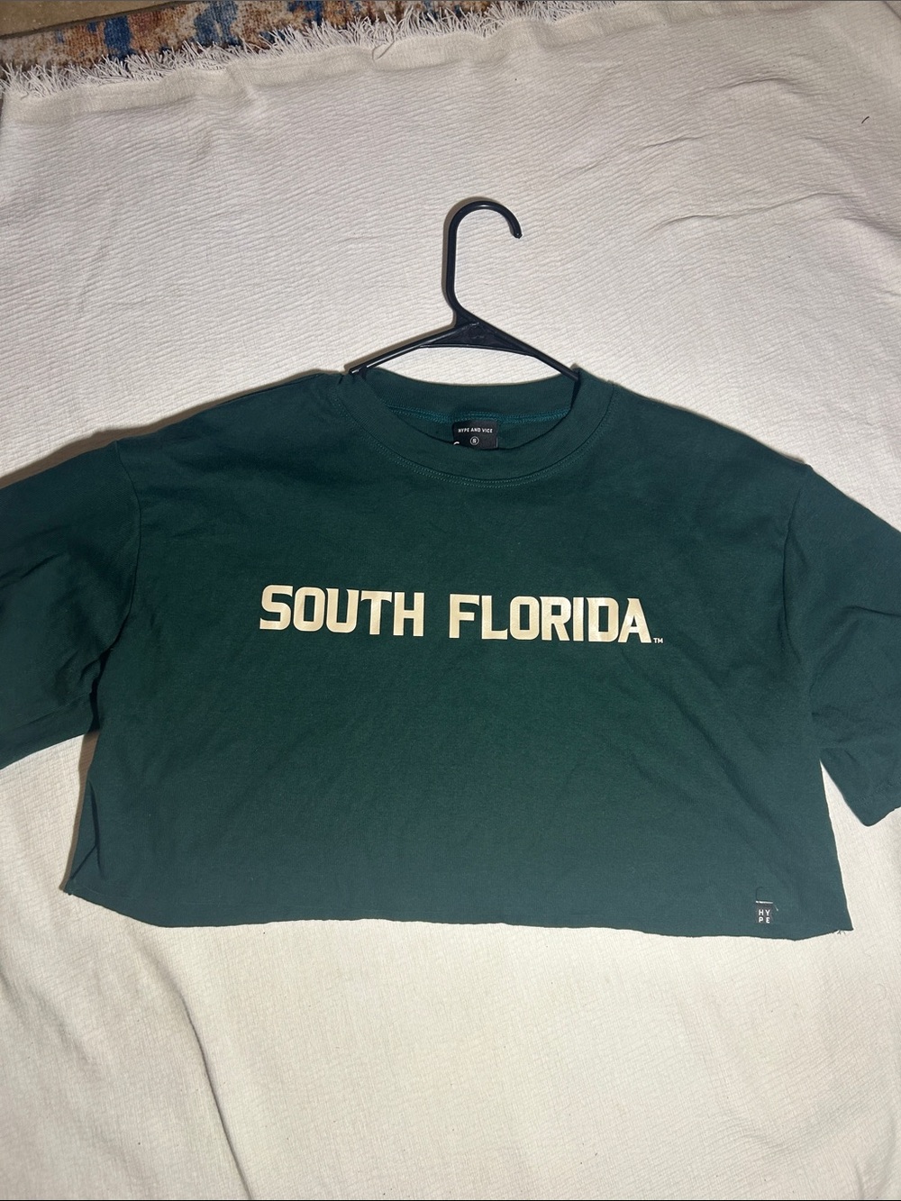 South Florida Forest Green Cropped Tee by NYPE